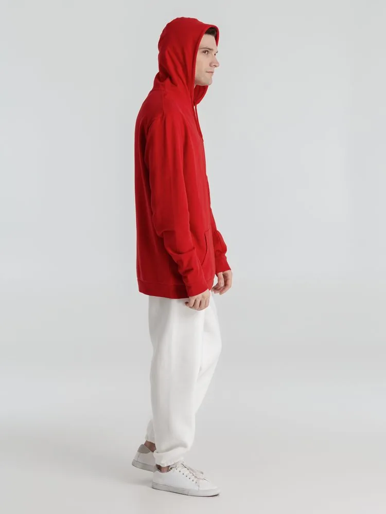Толстовка с капюшоном унисекс Hoodie, красная, размер 3XL фото 10