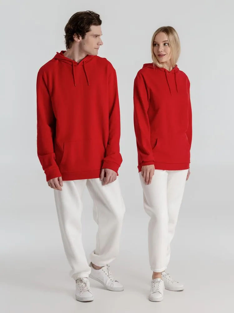 Толстовка с капюшоном унисекс Hoodie, красная, размер 3XL фото 17