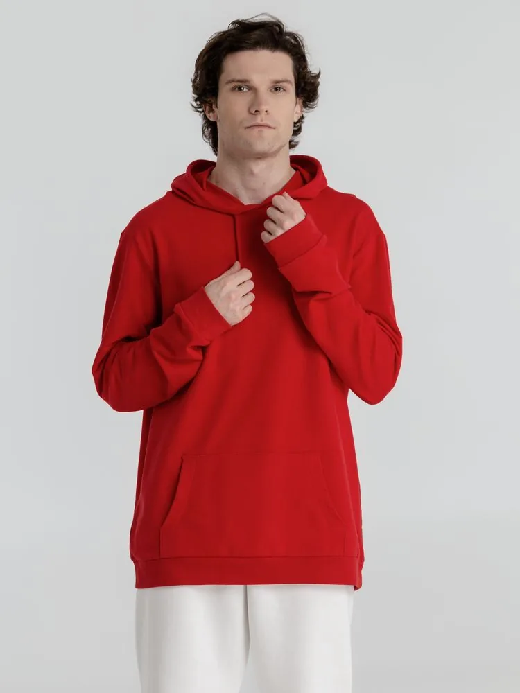 Толстовка с капюшоном унисекс Hoodie, красная, размер 4XL фото 7
