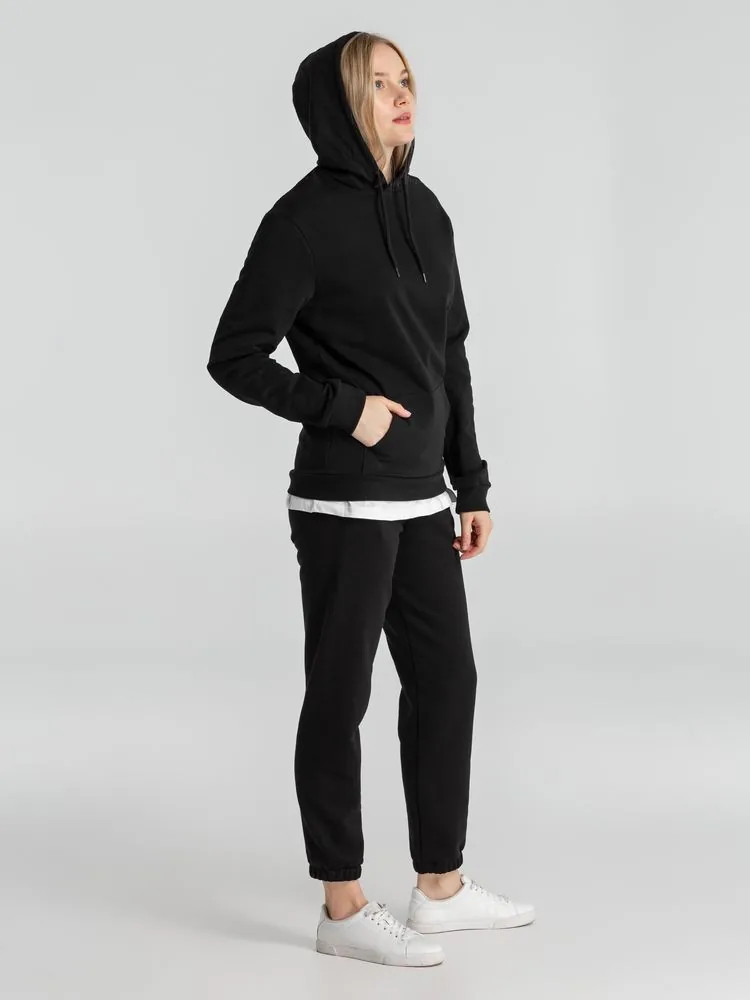 Толстовка с капюшоном унисекс Hoodie, черная, размер S фото 13