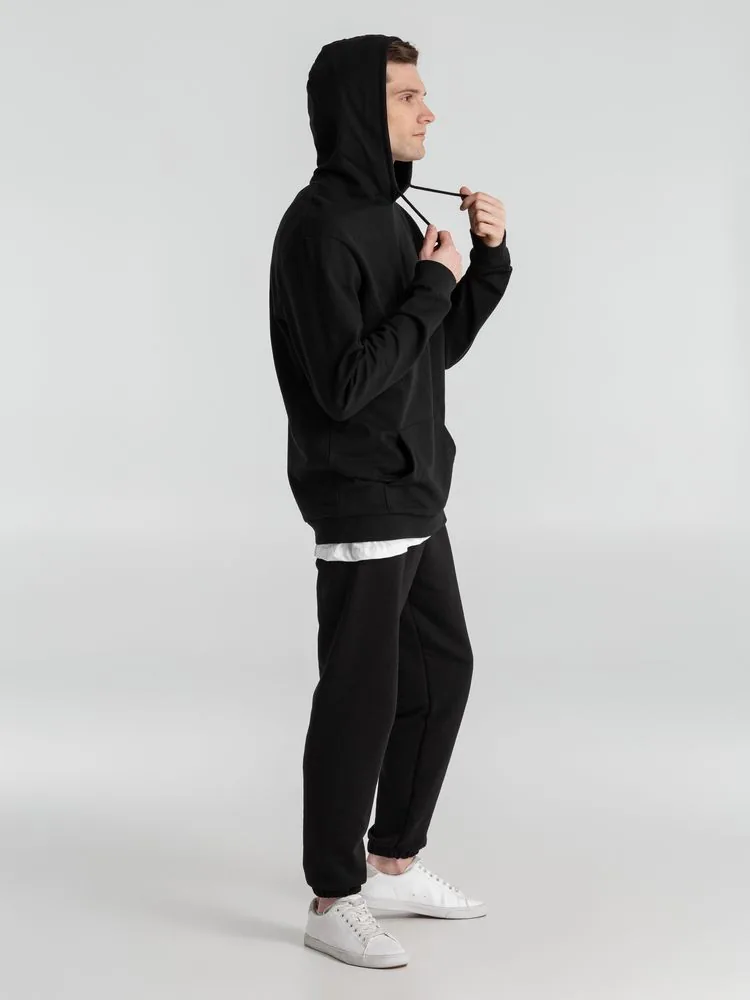Толстовка с капюшоном унисекс Hoodie, черная, размер XS фото 9