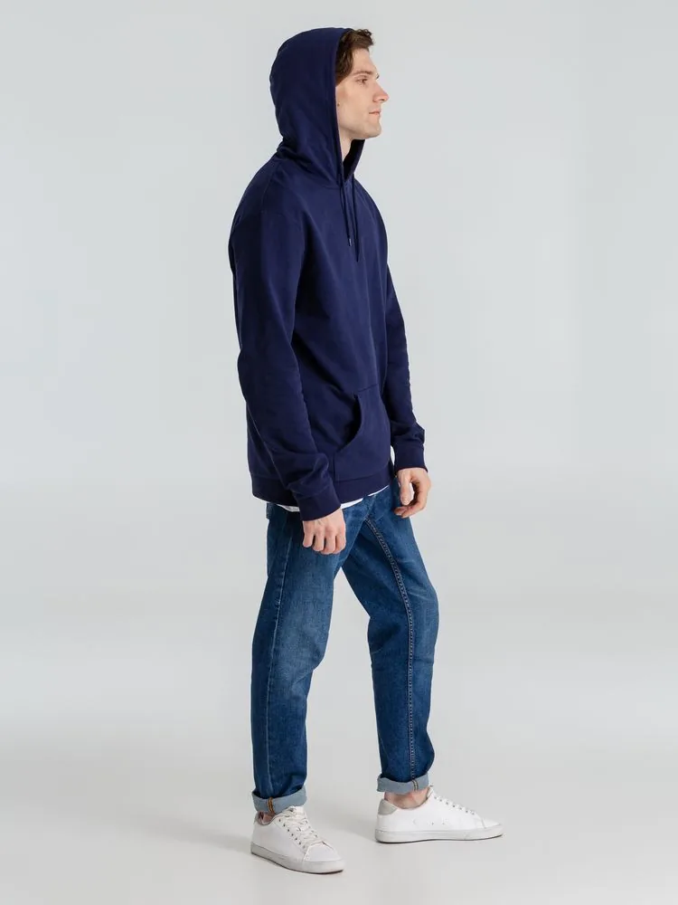 Толстовка с капюшоном унисекс Hoodie, темно-синяя, размер 4XL фото 15