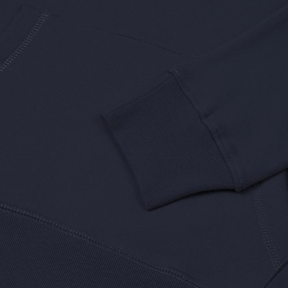 Толстовка с капюшоном унисекс Hoodie, темно-синяя, размер XL фото 5