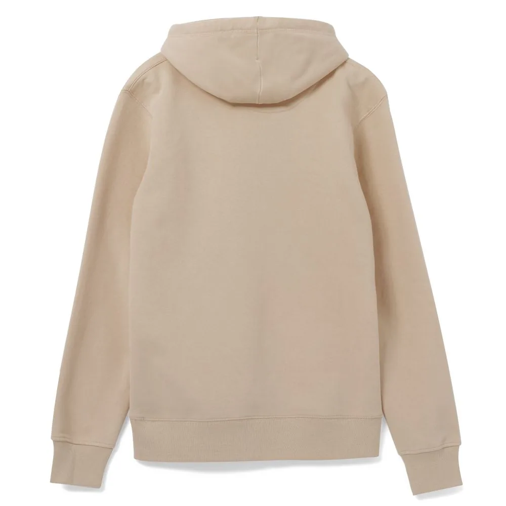 Толстовка с капюшоном унисекс Hoodie, бежевая, размер XS фото 3