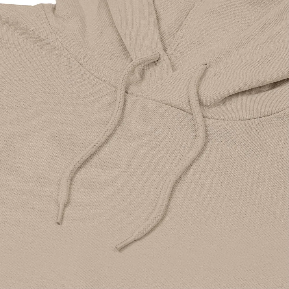 Толстовка с капюшоном унисекс Hoodie, бежевая, размер XS фото 4