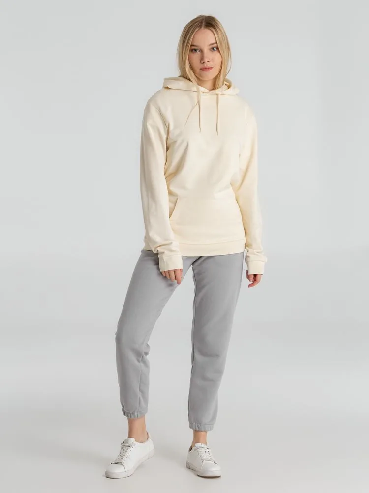 Толстовка с капюшоном унисекс Hoodie, светло-желтая, размер S фото 8