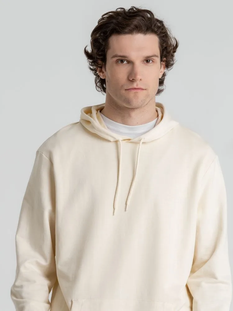 Толстовка с капюшоном унисекс Hoodie, светло-желтая, размер 3XL фото 11