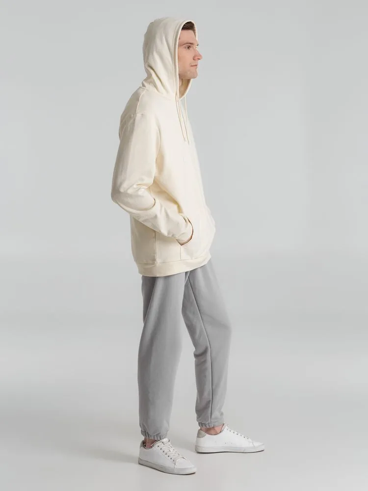 Толстовка с капюшоном унисекс Hoodie, светло-желтая, размер 3XL фото 13
