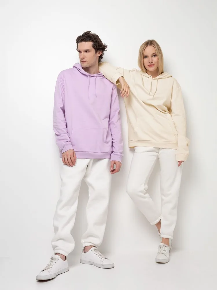 Толстовка с капюшоном унисекс Hoodie, светло-желтая, размер XS фото 15
