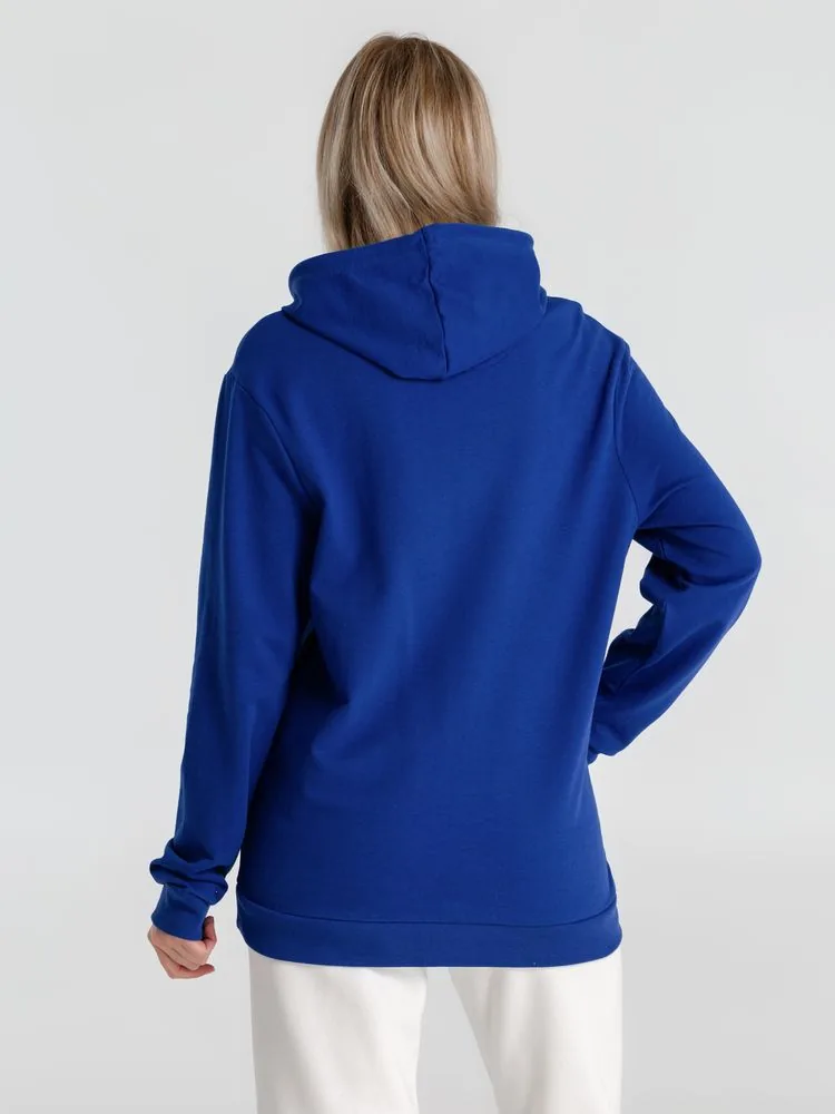 Толстовка с капюшоном унисекс Hoodie, ярко-синяя, размер XS фото 8