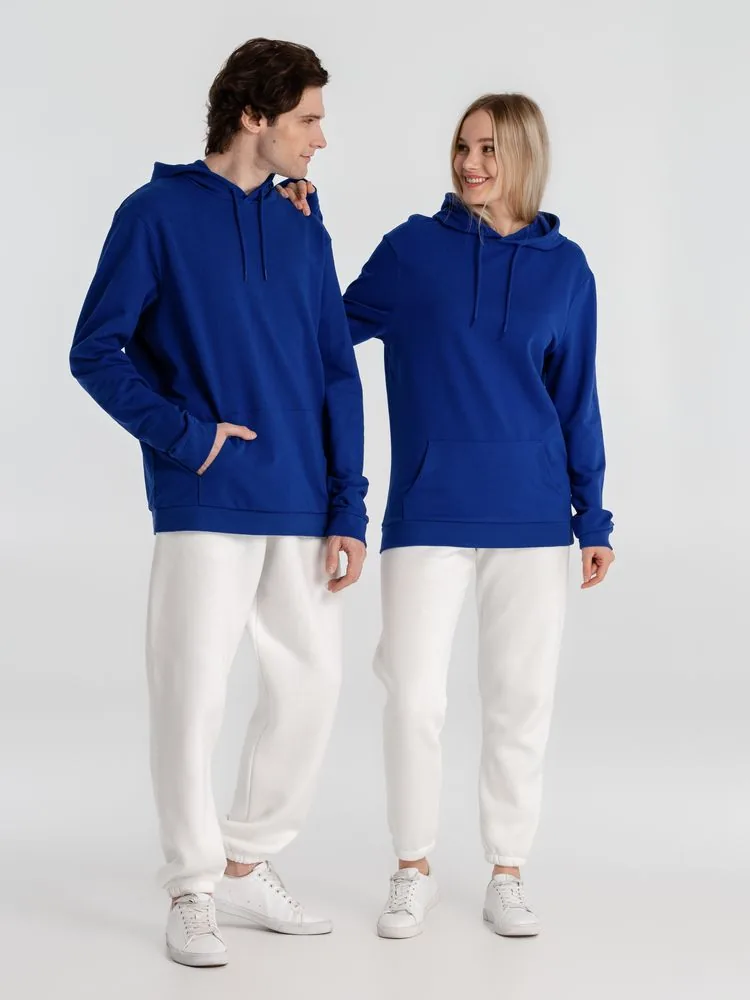 Толстовка с капюшоном унисекс Hoodie, ярко-синяя, размер XS фото 17