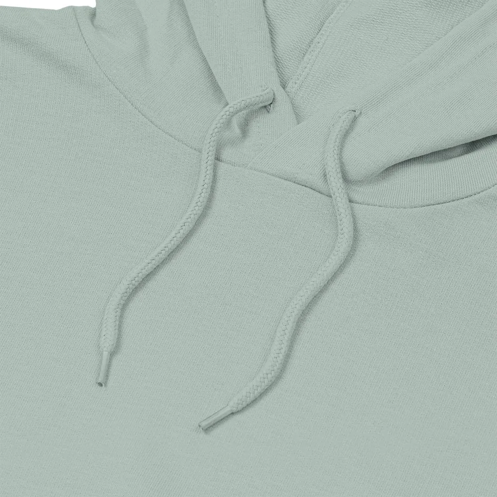 Толстовка с капюшоном унисекс Hoodie, серо-зеленая, размер S фото 4