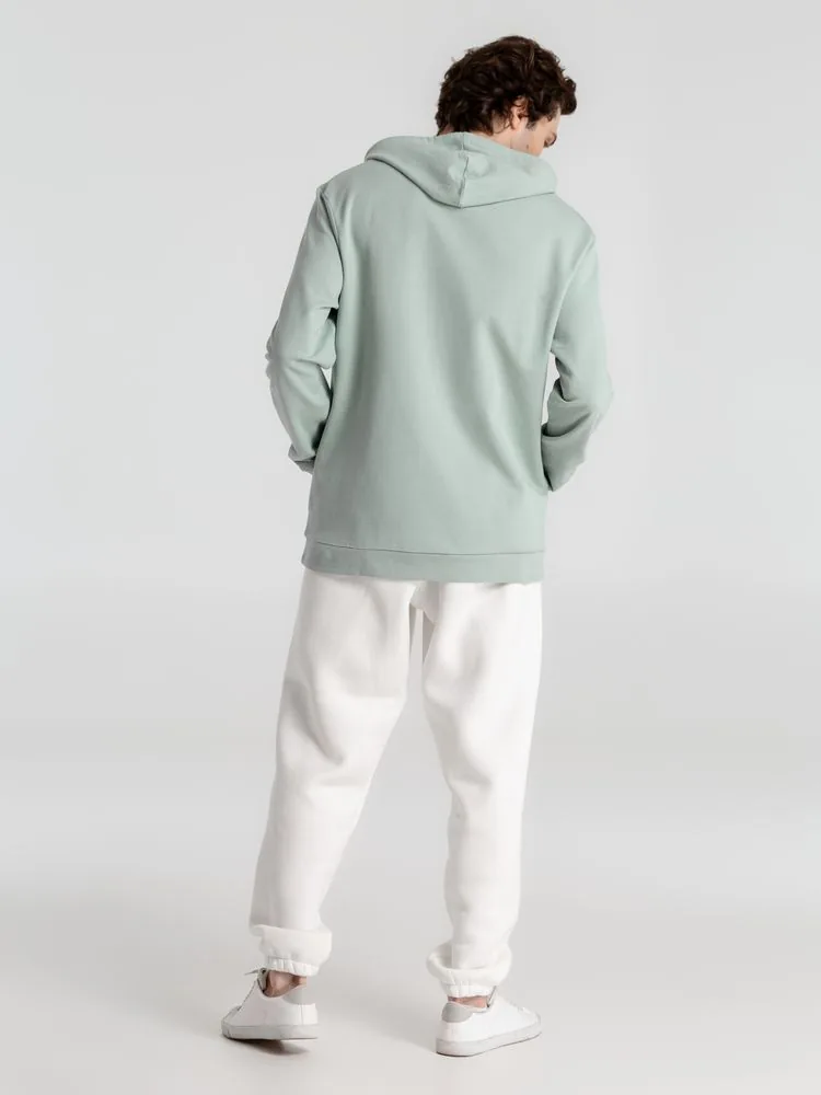 Толстовка с капюшоном унисекс Hoodie, серо-зеленая, размер S фото 13