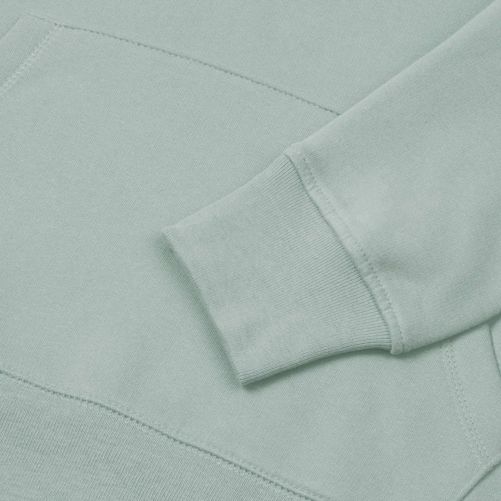 Толстовка с капюшоном унисекс Hoodie, серо-зеленая, размер XXL фото 5