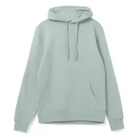 Толстовка с капюшоном унисекс Hoodie, серо-зеленая, размер XS фото 2