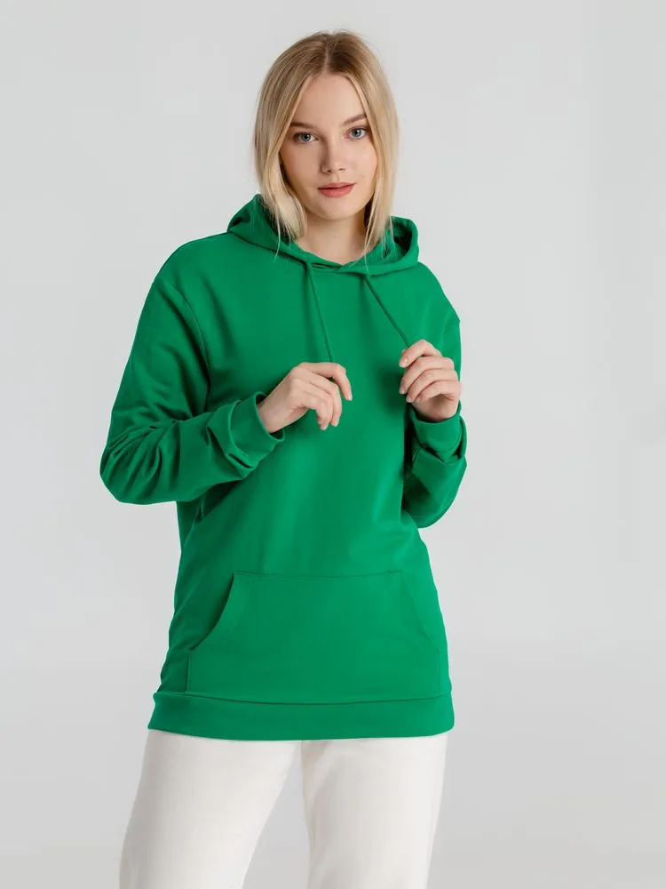 Толстовка с капюшоном унисекс Hoodie, зеленая, размер S фото 7