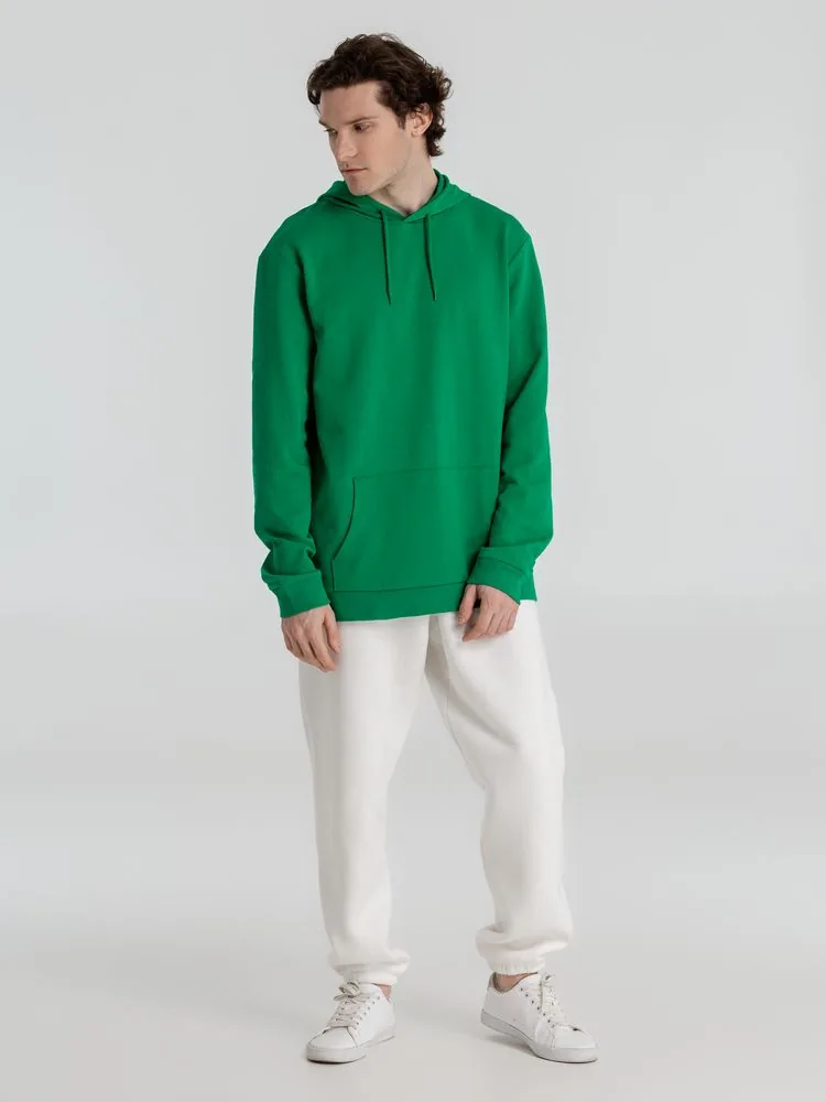 Толстовка с капюшоном унисекс Hoodie, зеленая, размер XXL фото 12
