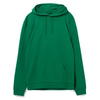 Толстовка с капюшоном унисекс Hoodie, зеленая, размер XS фото 2