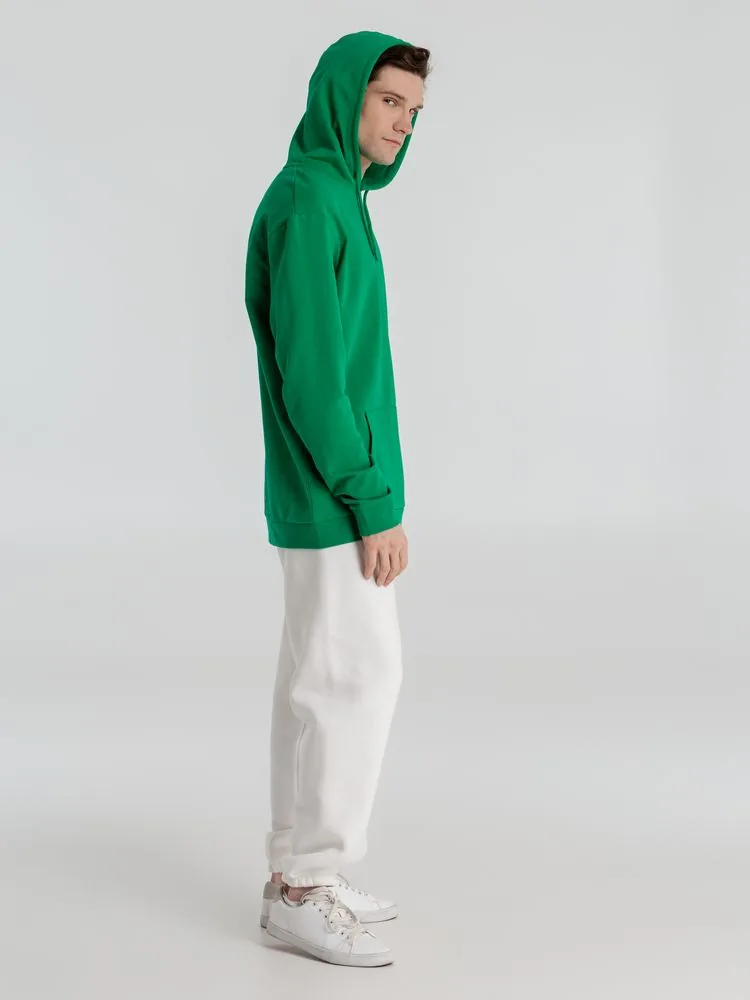 Толстовка с капюшоном унисекс Hoodie, зеленая, размер XS фото 13