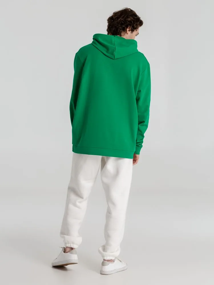 Толстовка с капюшоном унисекс Hoodie, зеленая, размер XS фото 14
