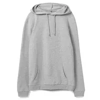 Толстовка с капюшоном унисекс Hoodie, серый меланж, размер S фото 2
