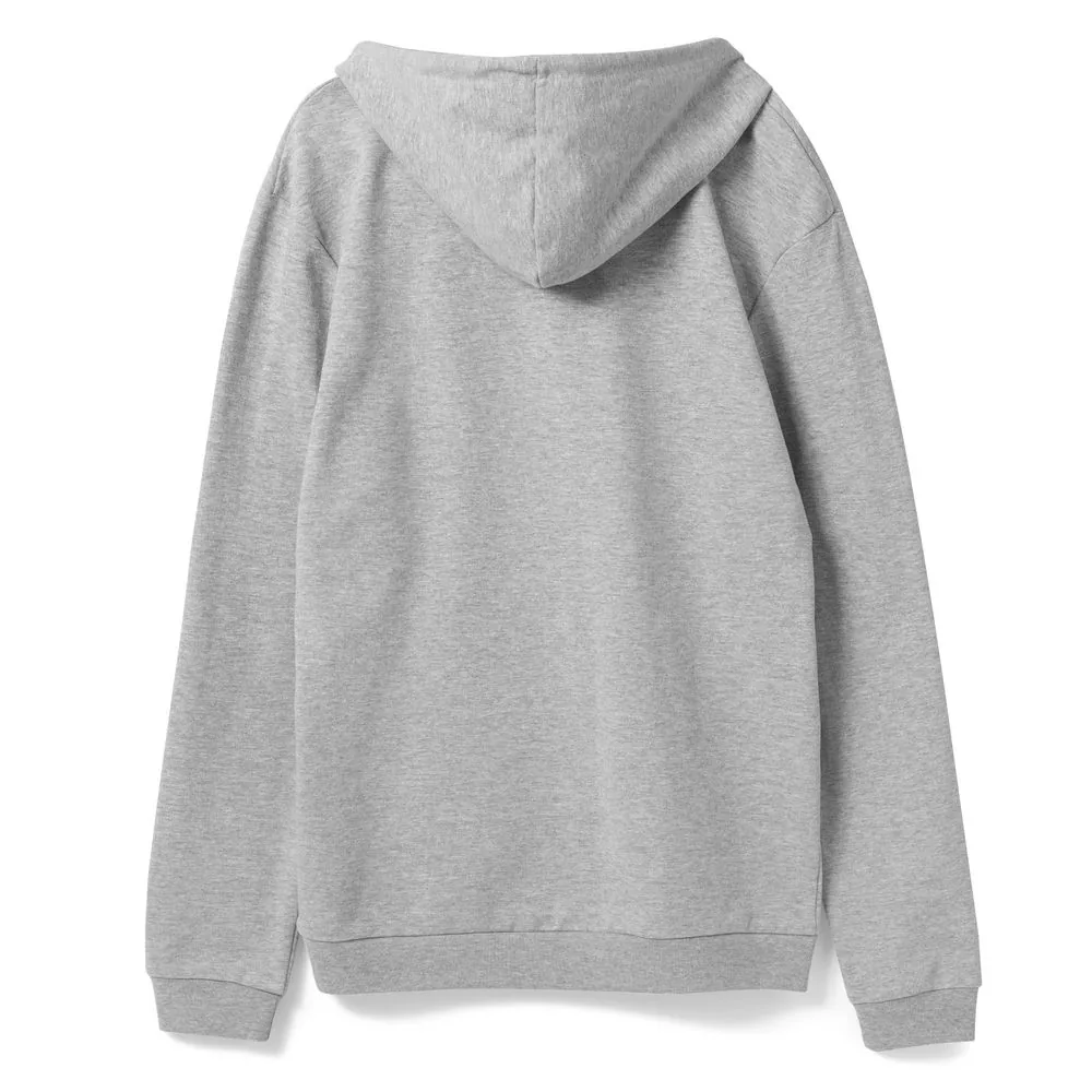 Толстовка с капюшоном унисекс Hoodie, серый меланж, размер S фото 3