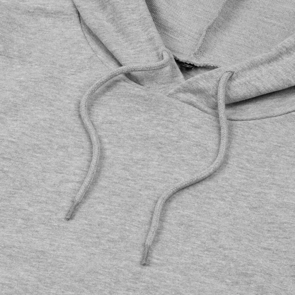 Толстовка с капюшоном унисекс Hoodie, серый меланж, размер S фото 4
