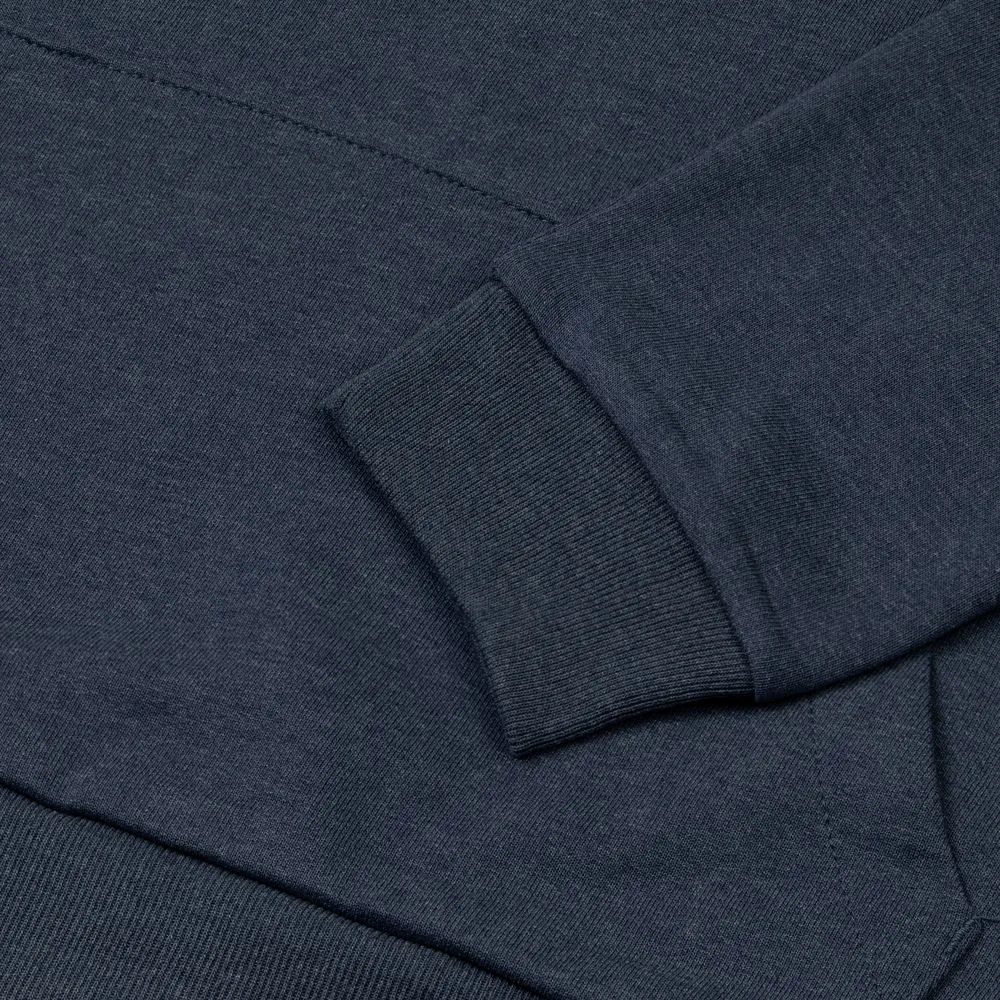 Толстовка с капюшоном унисекс Hoodie, синий меланж, размер XS фото 5