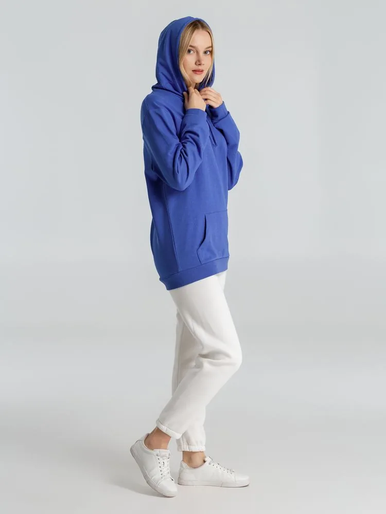 Толстовка с капюшоном унисекс Hoodie, ярко-синий меланж, размер 3XL фото 10