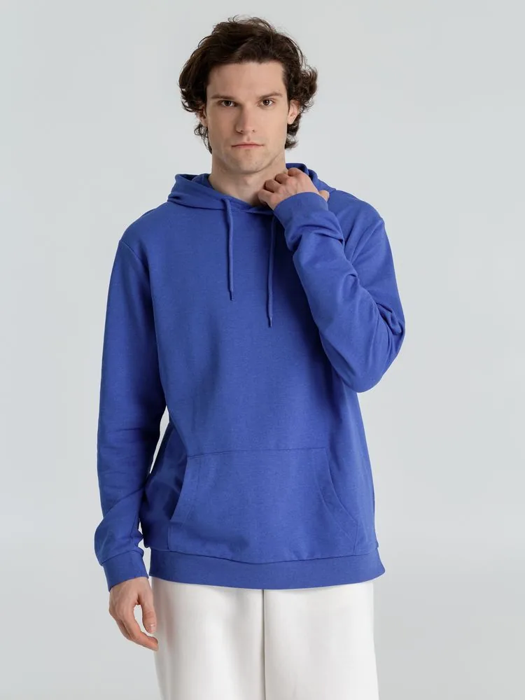 Толстовка с капюшоном унисекс Hoodie, ярко-синий меланж, размер 3XL фото 11