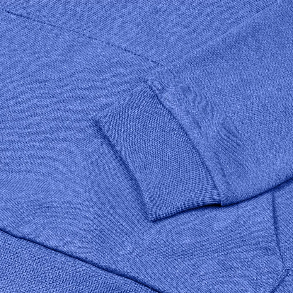 Толстовка с капюшоном унисекс Hoodie, ярко-синий меланж, размер XS фото 5