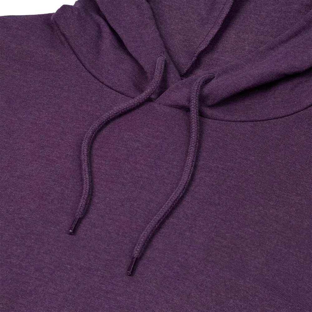 Толстовка с капюшоном унисекс Hoodie, фиолетовый меланж, размер S фото 4