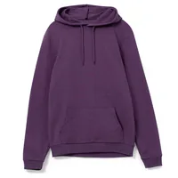 Толстовка с капюшоном унисекс Hoodie, фиолетовый меланж, размер XS фото 2