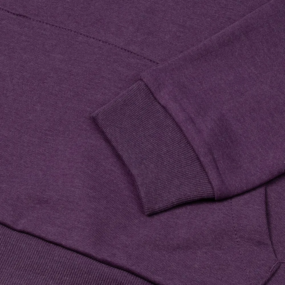 Толстовка с капюшоном унисекс Hoodie, фиолетовый меланж, размер XS фото 5