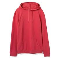 Толстовка с капюшоном унисекс Hoodie, красный меланж, размер M фото 2