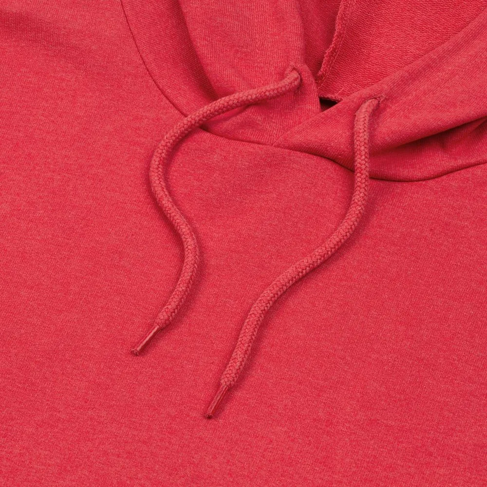 Толстовка с капюшоном унисекс Hoodie, красный меланж, размер M фото 4