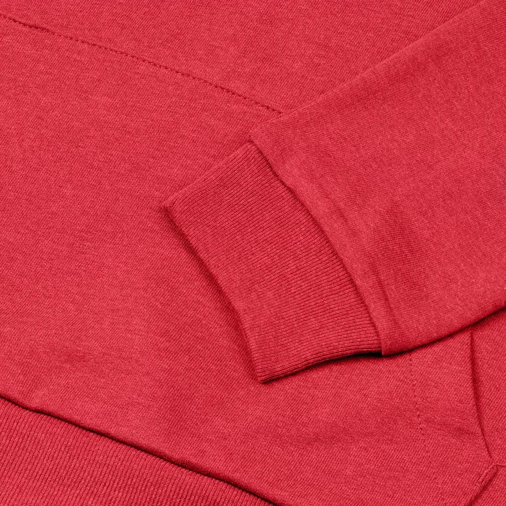 Толстовка с капюшоном унисекс Hoodie, красный меланж, размер XXL фото 5
