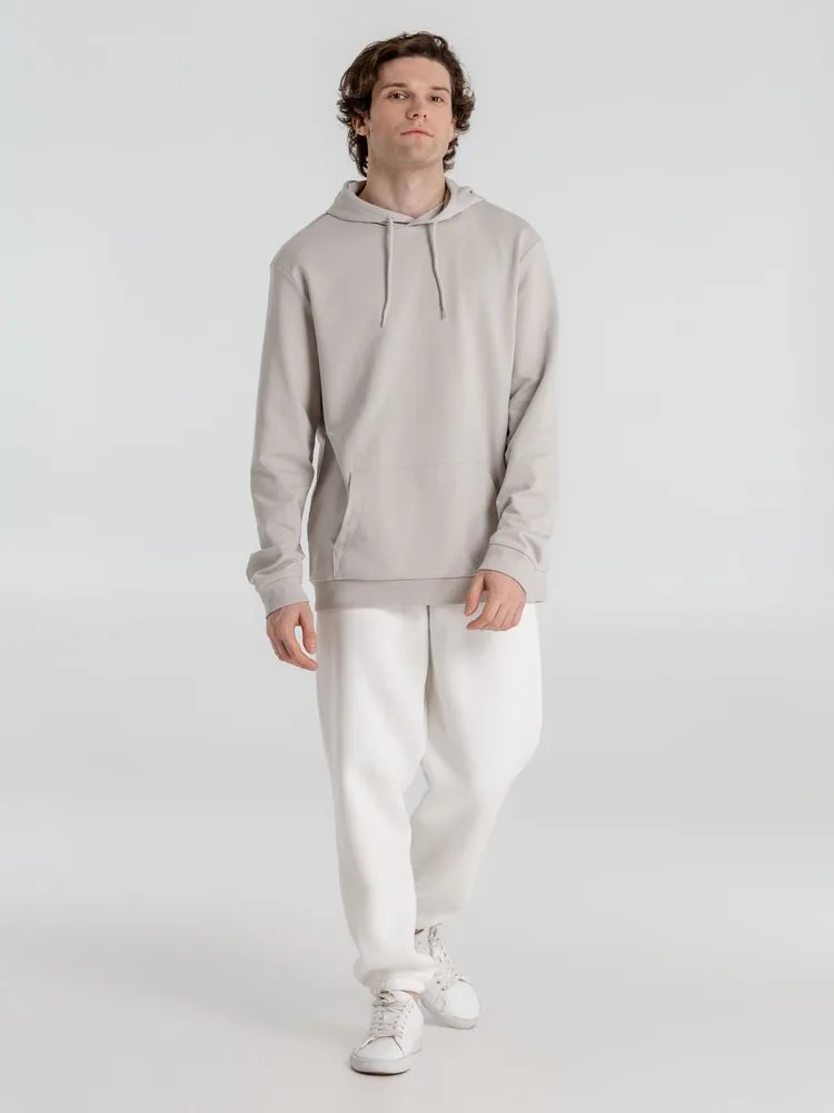Толстовка с капюшоном унисекс Hoodie, дымчато-серая, размер S фото 9