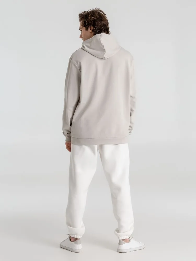 Толстовка с капюшоном унисекс Hoodie, дымчато-серая, размер S фото 11