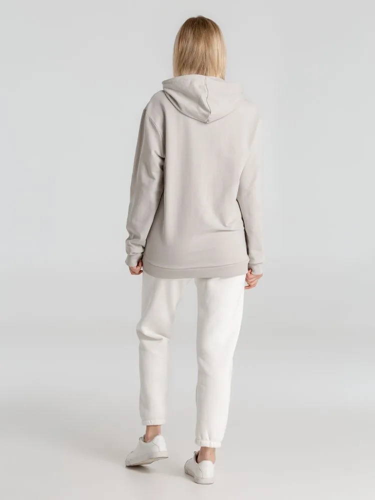 Толстовка с капюшоном унисекс Hoodie, дымчато-серая, размер S фото 16