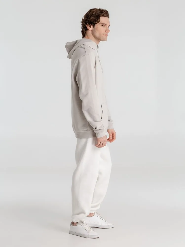 Толстовка с капюшоном унисекс Hoodie, дымчато-серая, размер XS фото 10