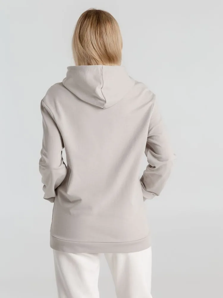 Толстовка с капюшоном унисекс Hoodie, дымчато-серая, размер XS фото 13