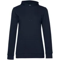 Толстовка с капюшоном женская Hoodie, темно-синяя, размер XXL фото 2