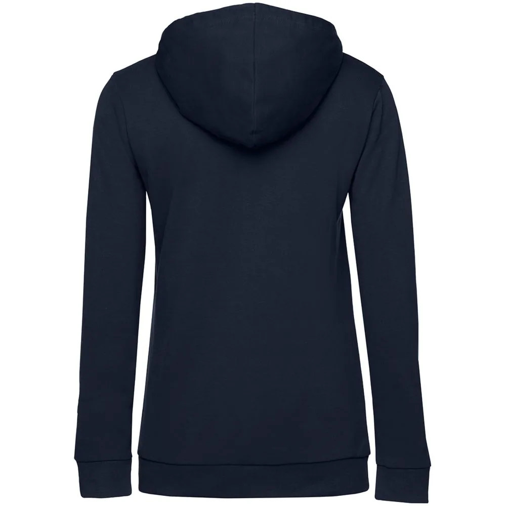 Толстовка с капюшоном женская Hoodie, темно-синяя, размер XXL фото 3