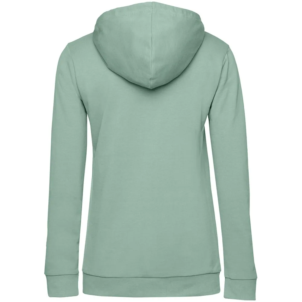 Толстовка с капюшоном женская Hoodie, серо-зеленая, размер XS фото 3