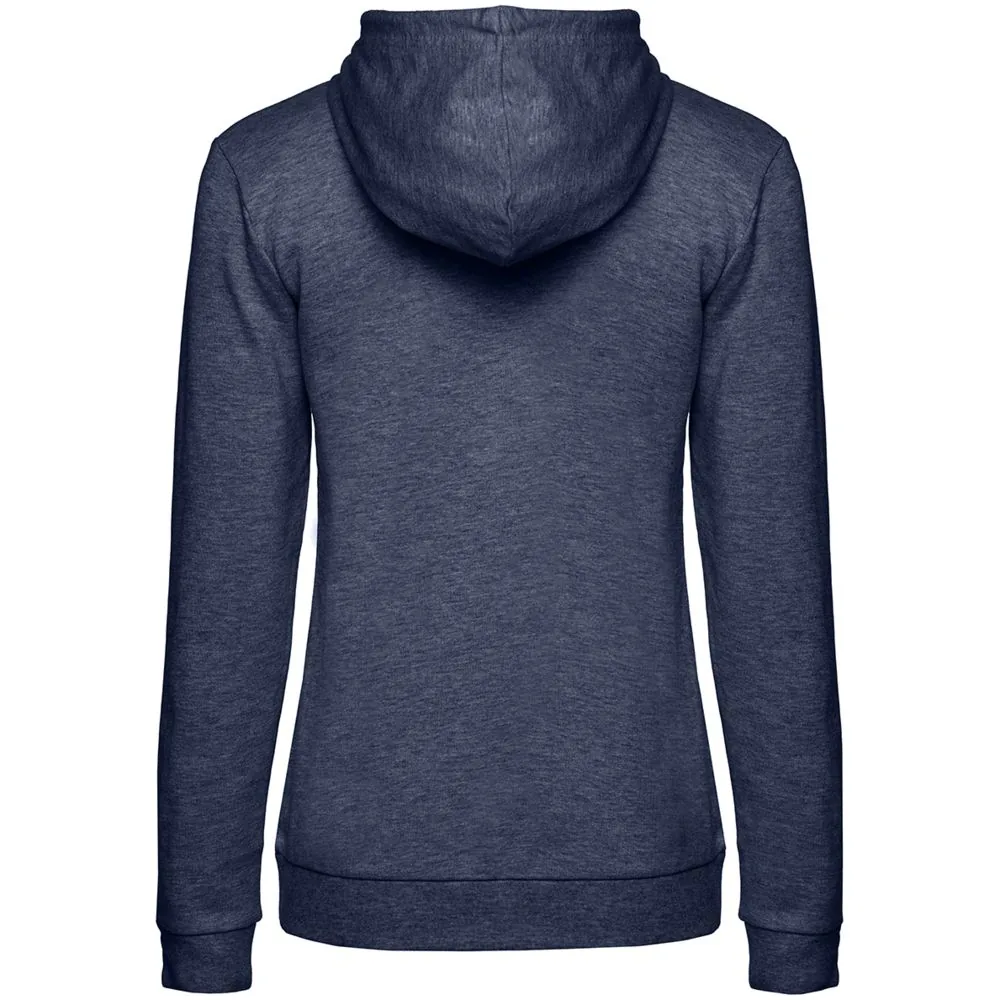 Толстовка с капюшоном женская Hoodie, синий меланж, размер XXL фото 3