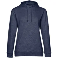 Толстовка с капюшоном женская Hoodie, синий меланж, размер XS фото 2