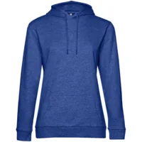 Толстовка с капюшоном женская Hoodie, ярко-синий меланж, размер XS фото 2