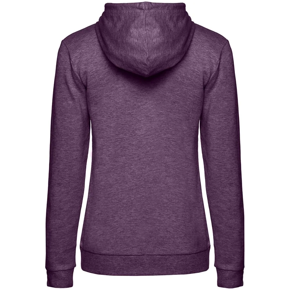 Толстовка с капюшоном женская Hoodie, фиолетовый меланж, размер XL фото 3