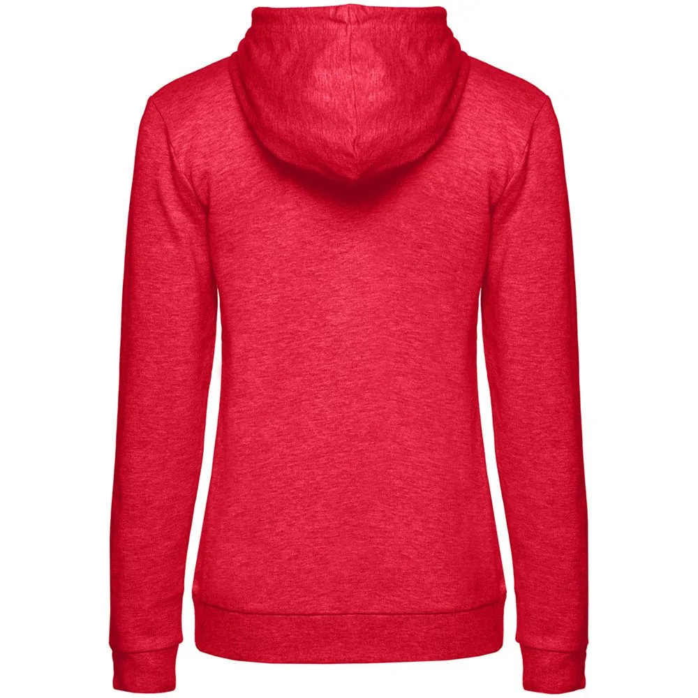 Толстовка с капюшоном женская Hoodie, красный меланж, размер XXL фото 3